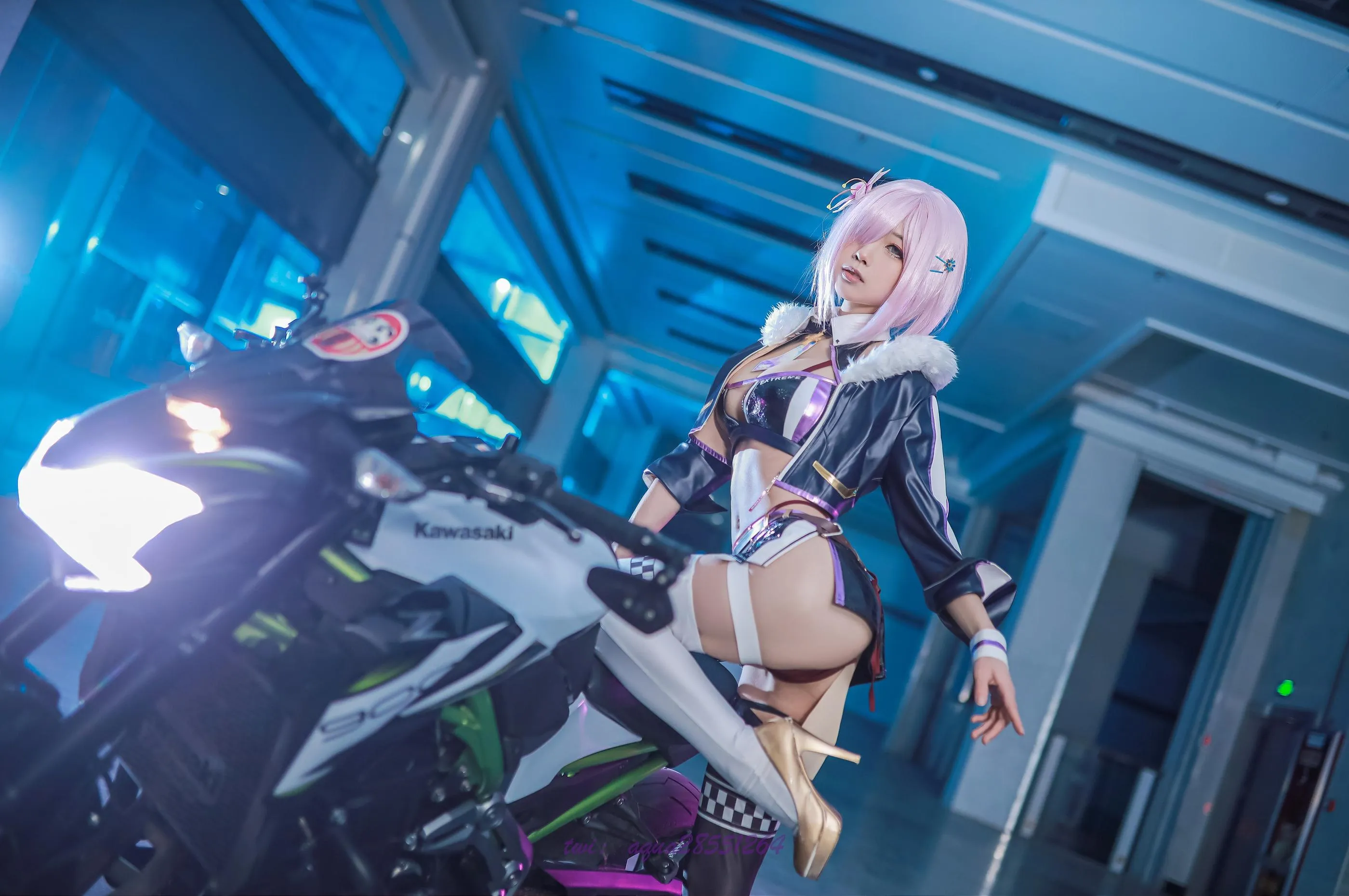 水淼Aqua – NO.97 玛修-同人机车装 [38P]插图5